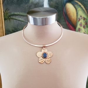 COPPER | Necklace and Flower Pendent